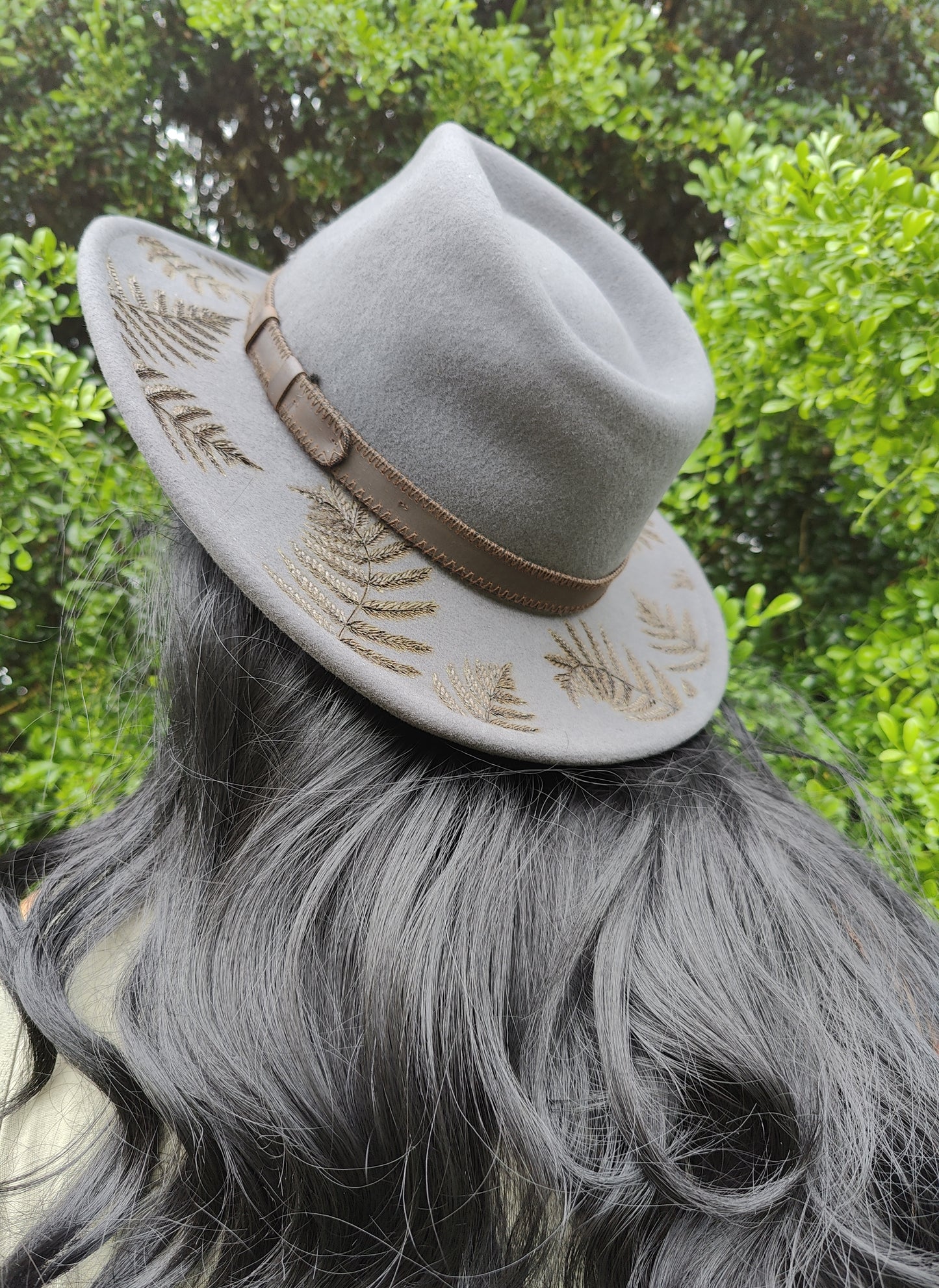 "Fern Gully" - Hand-burned 100% Australian Wool Hat