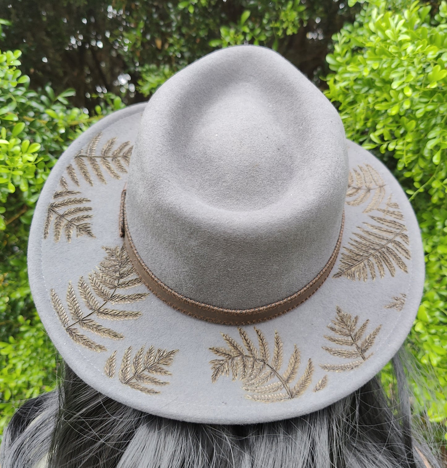 "Fern Gully" - Hand-burned 100% Australian Wool Hat